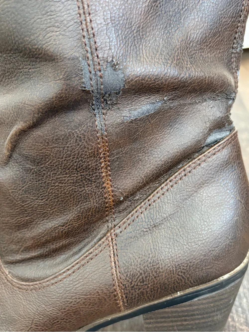 Mossimo Supply Co Dark Brown Western Cowgirl Boots